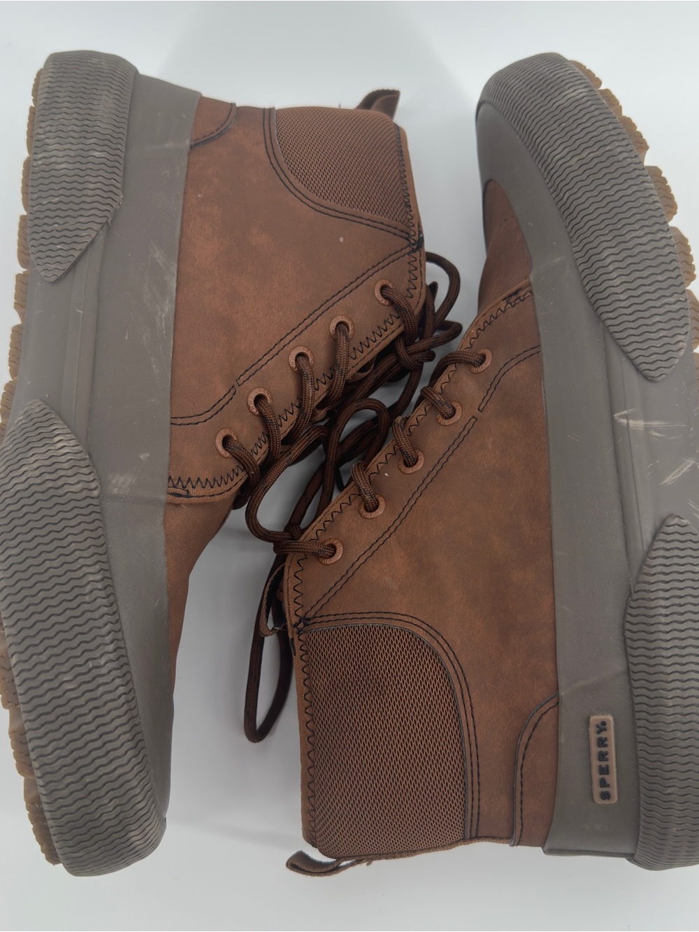 Sperry Halyard Storm Brown Duck Boots Men’s 9.5
